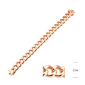 Brass 925 Silver Link Chain Bracelet for Women